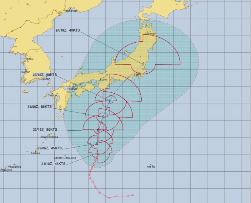 台風12号 年 の進路予想まとめ 大阪府や愛知県に最接近するのはいつ頃 関東方面への影響は 暮らしマイン